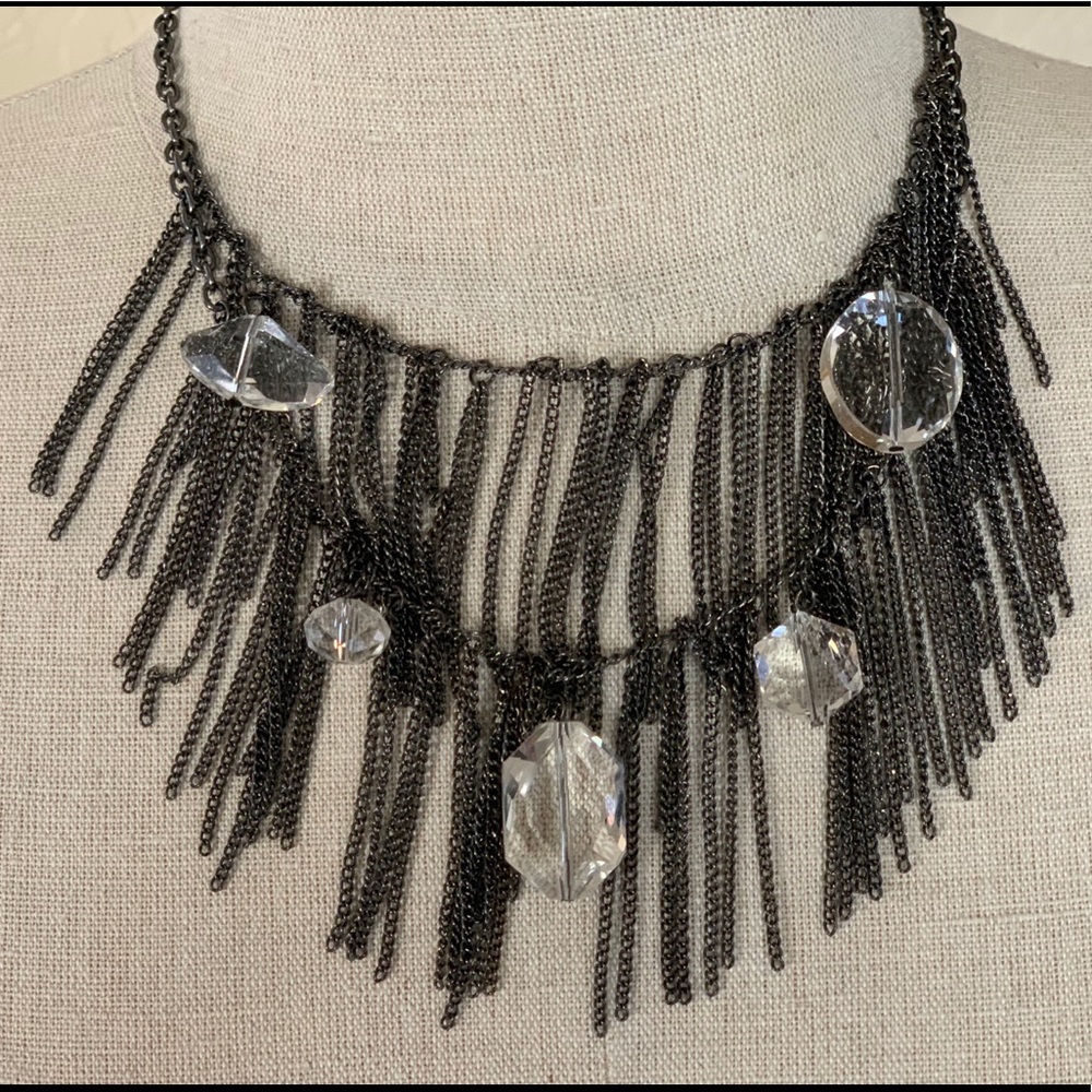 Lucky Star Jewels Gun Metal Necklace